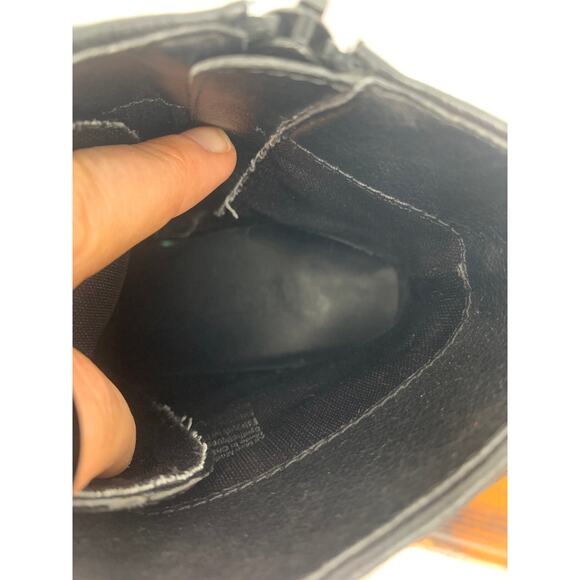 Brash Women's Black Chunky Chonk Lace Up Heel Boots Size 8 - Picture 7 of 8